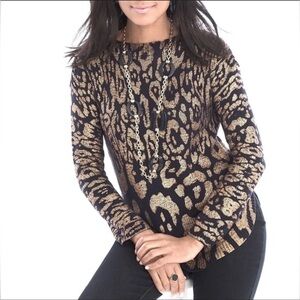 CHICO’s boat neck sweater size 1 like new